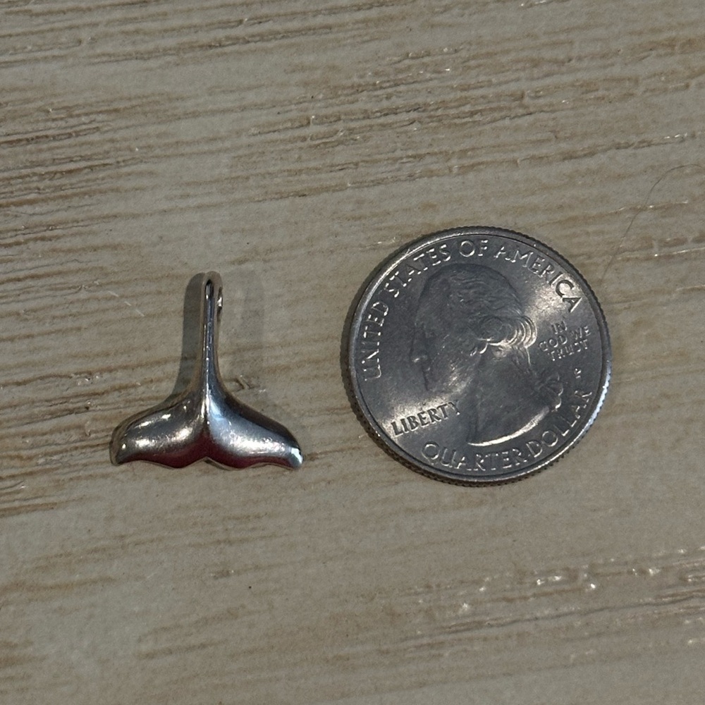 Whale Tale Sterling Silver 925 Pendant